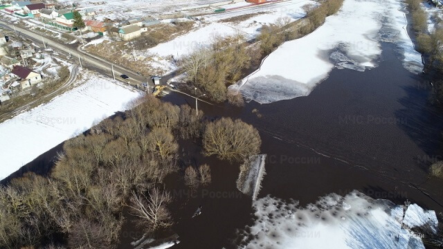 В Орловской области затоплено 13 мостов